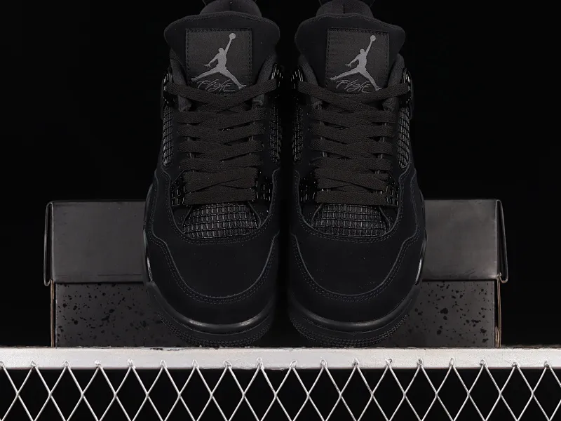 All categories Air Jordan Jordan series basketball shoes Air Jordan 4 OG version Air Jordan 4 Retro "Black Cat" AJ4 Joe 4 Black Cat First layer matte CU1110-010